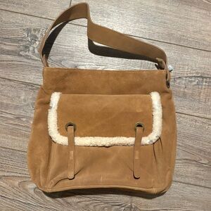 Ugg hobo tan suede handbag